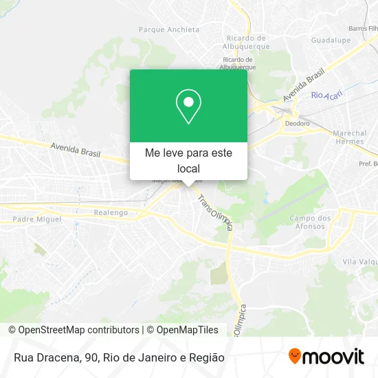 Rua Dracena, 90 mapa