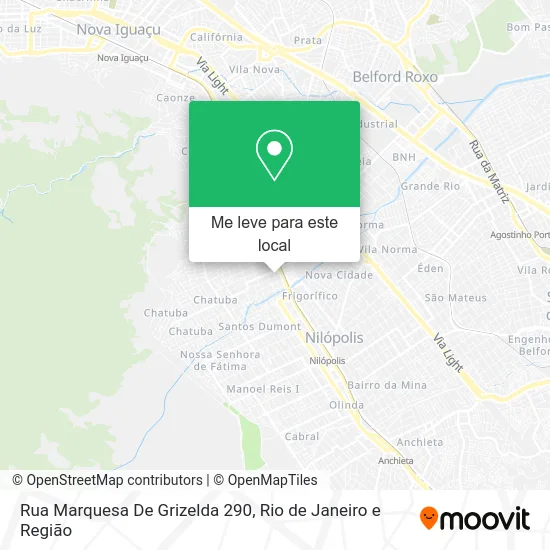 Rua Marquesa De Grizelda 290 mapa