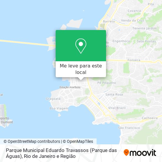Parque Municipal Eduardo Travassos (Parque das Águas) mapa