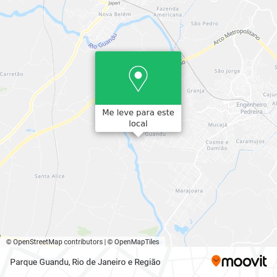 Parque Guandu mapa