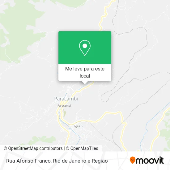 Rua Afonso Franco mapa