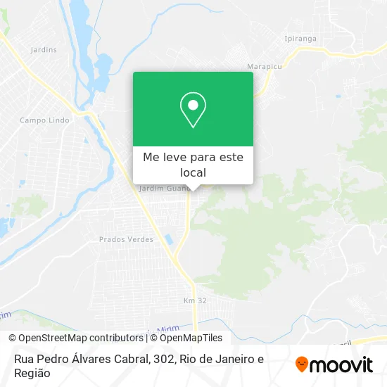 Rua Pedro Álvares Cabral, 302 mapa
