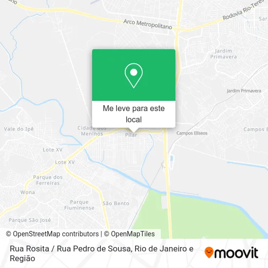 Rua Rosita / Rua Pedro de Sousa mapa