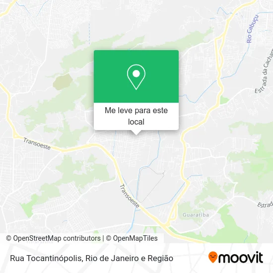 Rua Tocantinópolis mapa