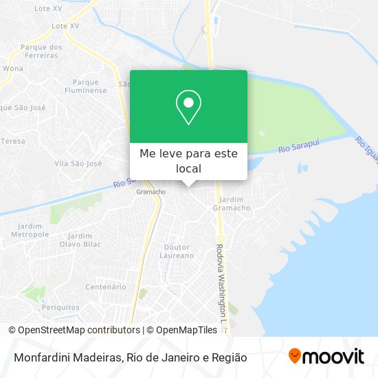 Monfardini Madeiras mapa