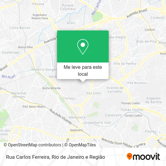 Rua Carlos Ferreira mapa