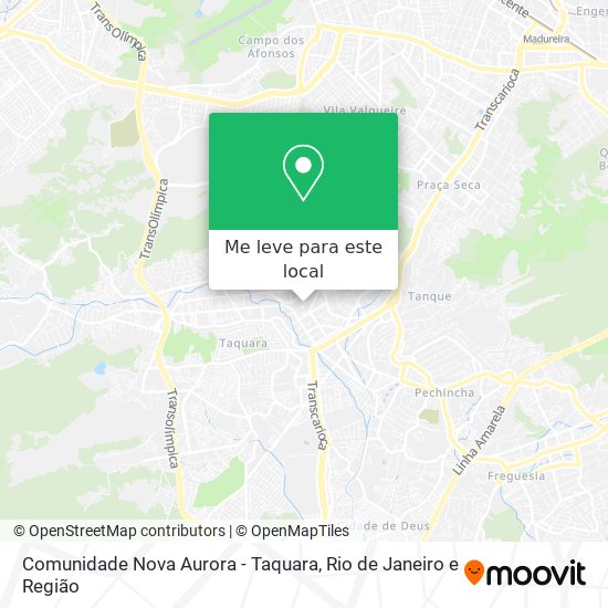 Comunidade Nova Aurora - Taquara mapa