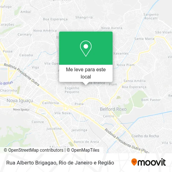Rua Alberto Brigagao mapa