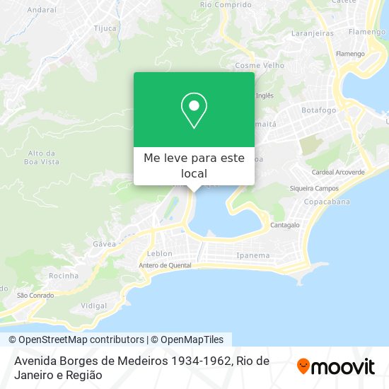Avenida Borges de Medeiros 1934-1962 mapa