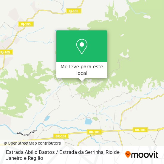 Estrada Abílio Bastos / Estrada da Serrinha mapa