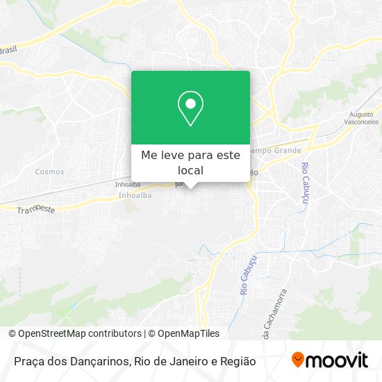 Praça dos Dançarinos mapa