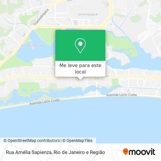 Rua Amélia Sapienza mapa