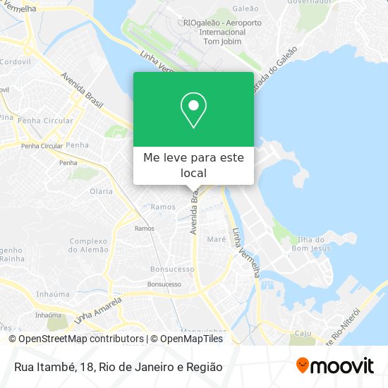 Rua Itambé, 18 mapa