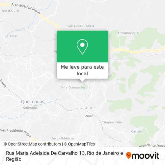 Rua Maria Adelaide De Carvalho 13 mapa