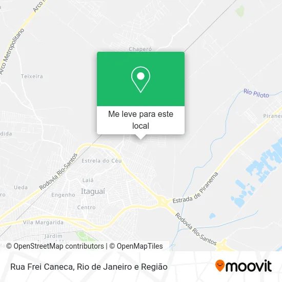 Rua Frei Caneca mapa