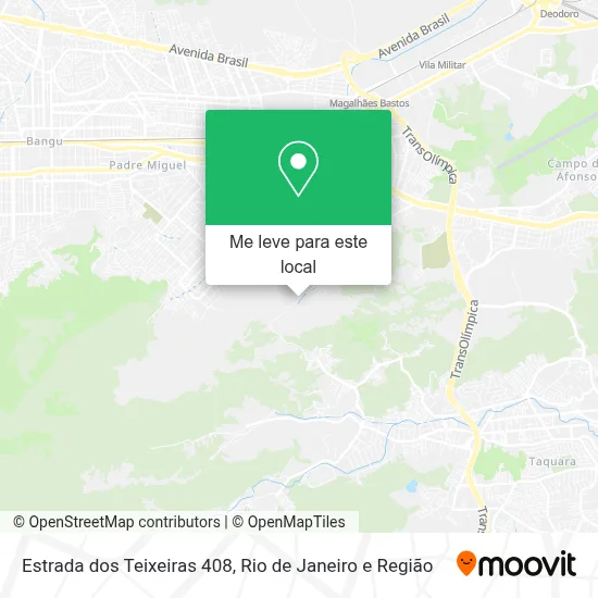 Estrada dos Teixeiras 408 mapa