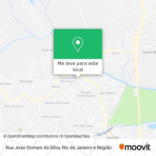 Rua Joao Gomes da Silva mapa