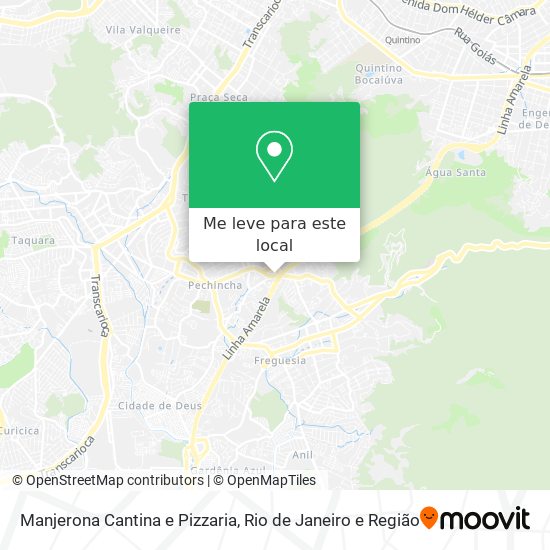 Manjerona Cantina e Pizzaria mapa