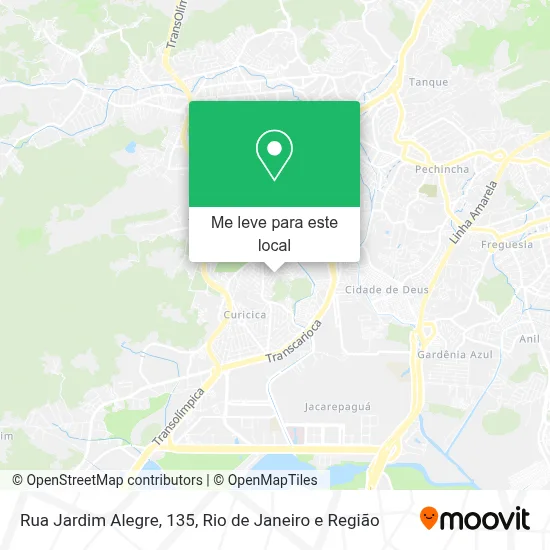 Rua Jardim Alegre, 135 mapa