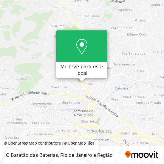 O Baratão das Baterias mapa