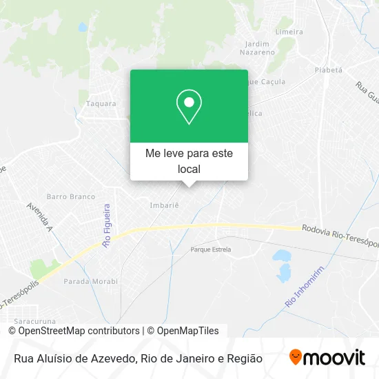Rua Aluísio de Azevedo mapa