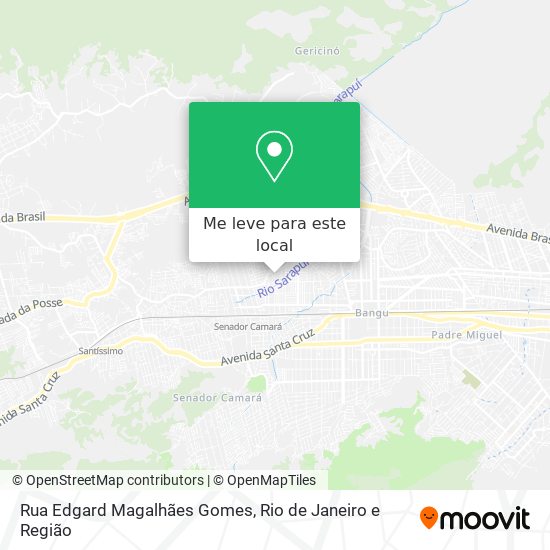 Rua Edgard Magalhães Gomes mapa