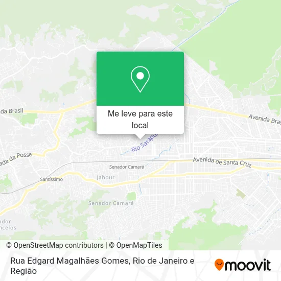 Rua Edgard Magalhães Gomes mapa