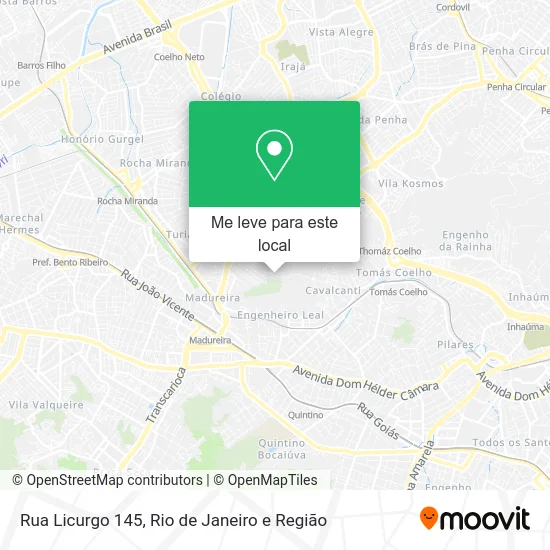 Rua Licurgo 145 mapa