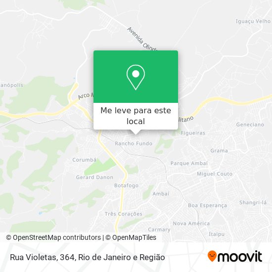 Rua Violetas, 364 mapa