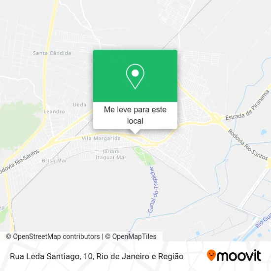 Rua Leda Santiago, 10 mapa