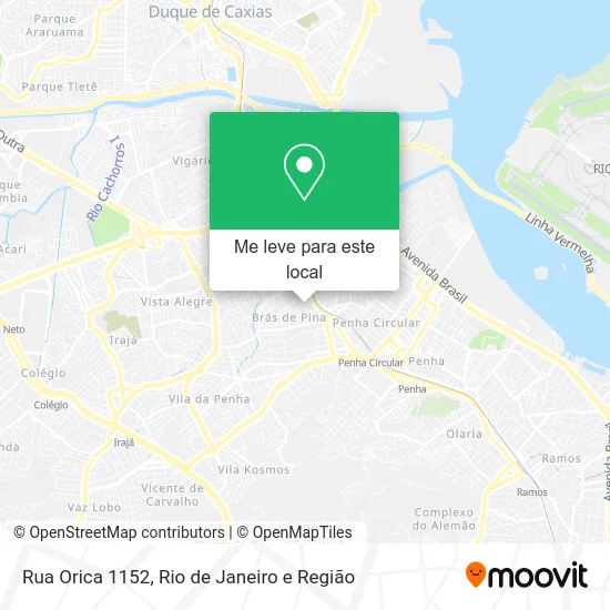 Rua Orica 1152 mapa