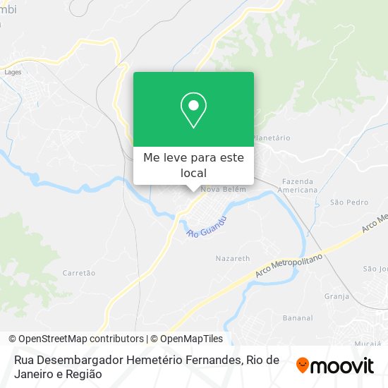 Rua Desembargador Hemetério Fernandes mapa