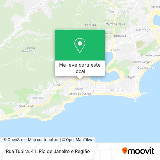 Rua Tubira, 41 mapa