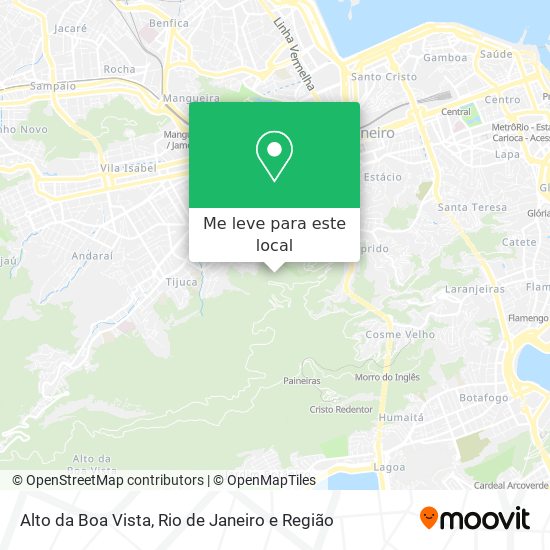 Alto da Boa Vista mapa