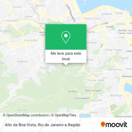 Alto da Boa Vista mapa