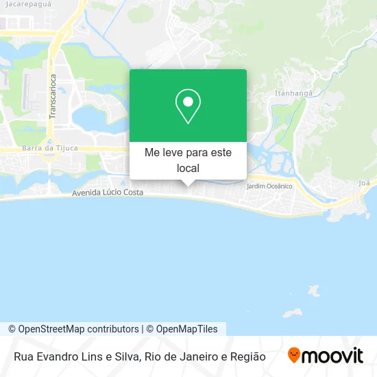 Rua Evandro Lins e Silva mapa