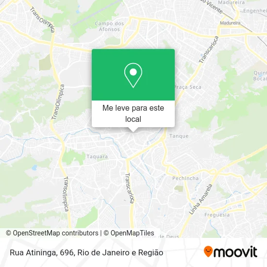 Rua Atininga, 696 mapa