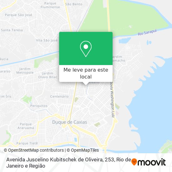 Avenida Juscelino Kubitschek de Oliveira, 253 mapa