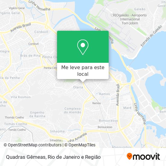 Quadras Gêmeas mapa