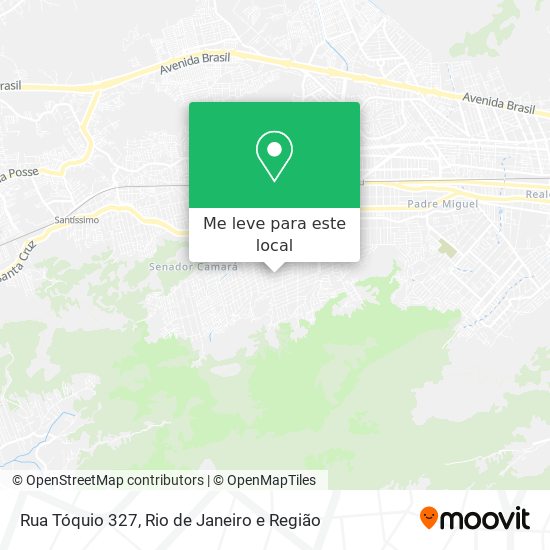 Rua Tóquio 327 mapa