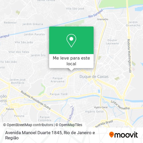 Avenida Manoel Duarte 1845 mapa