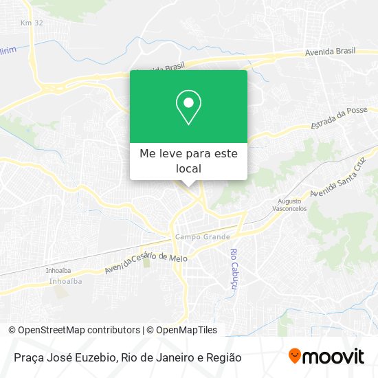 Praça José Euzebio mapa