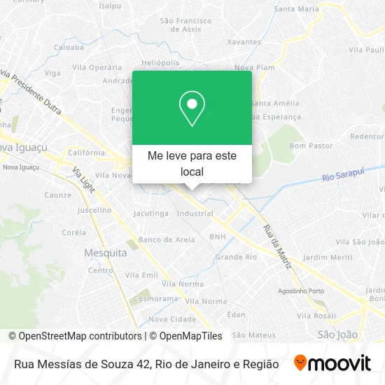 Rua Messías de Souza 42 mapa