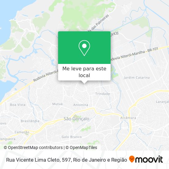 Rua Vicente Lima Cleto, 597 mapa