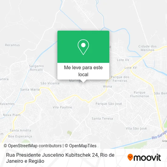 Rua Presidente Juscelino Kubitschek 24 mapa