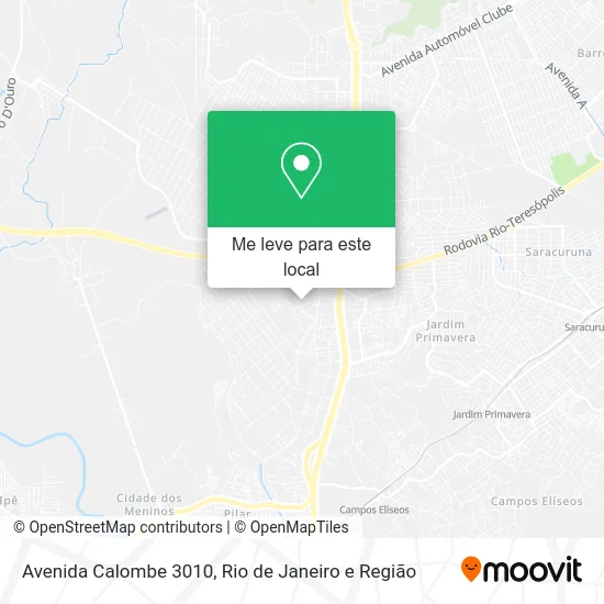Avenida Calombe 3010 mapa