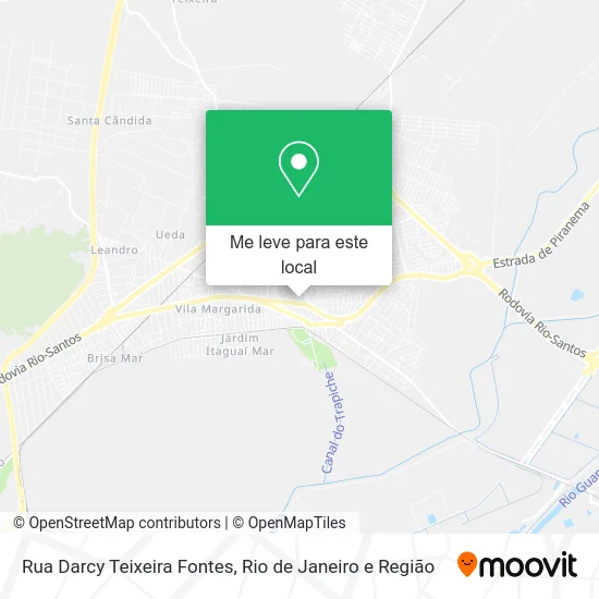 Rua Darcy Teixeira Fontes mapa
