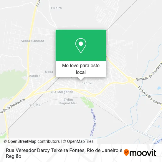 Rua Vereador Darcy Teixeira Fontes mapa