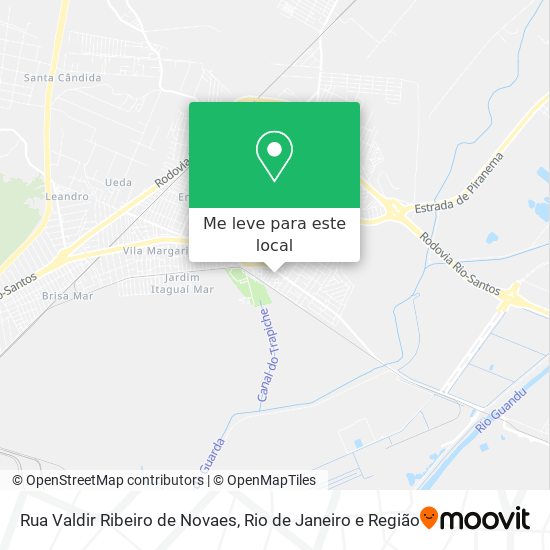 Rua Valdir Ribeiro de Novaes mapa