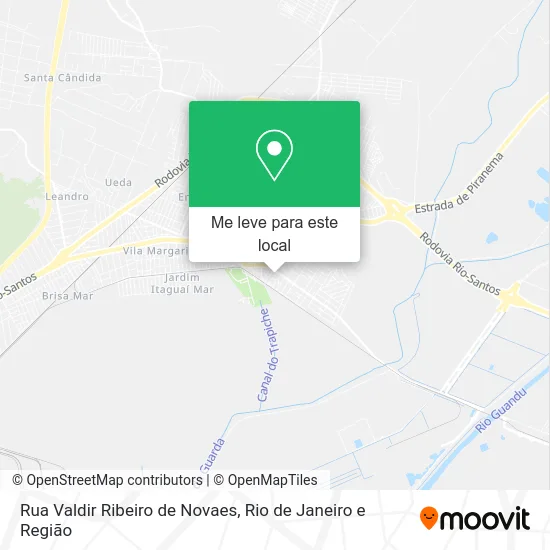 Rua Valdir Ribeiro de Novaes mapa